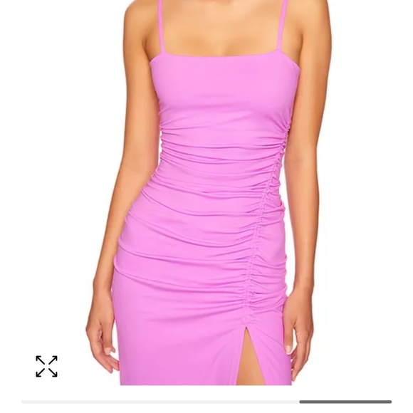 Susana Monaco- Purple Ruched Dress - Picture 4 of 5